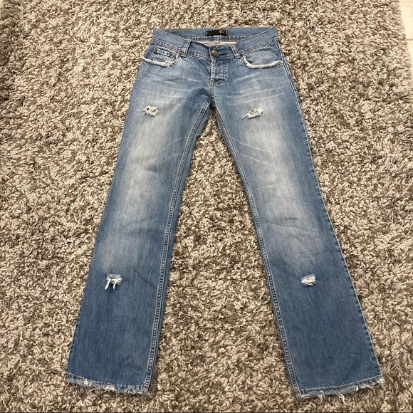 Just Cavalli Semi Destroyed Baby Bootcut Jeans - Picture 2 of 5